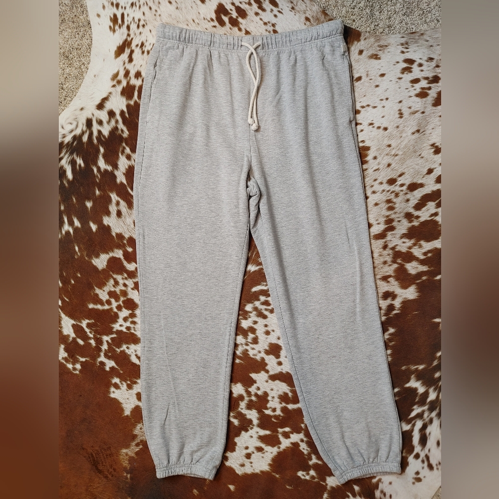 Lou & Grey Signaturesoft Super Plush Upstate Sweatpants, Gray L